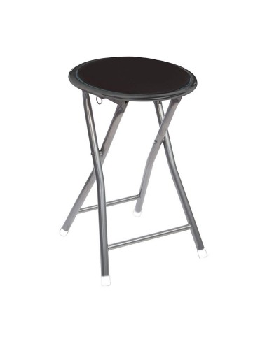 Tabouret Atmosphera Pliable Noir 30 x 30 x 45 cm