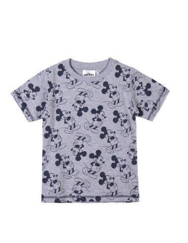 T shirt à manches courtes Enfant Mickey Mouse Gris