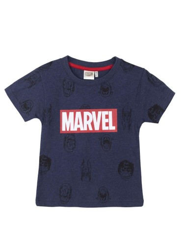 T shirt à manches courtes Enfant Marvel Bleu foncé