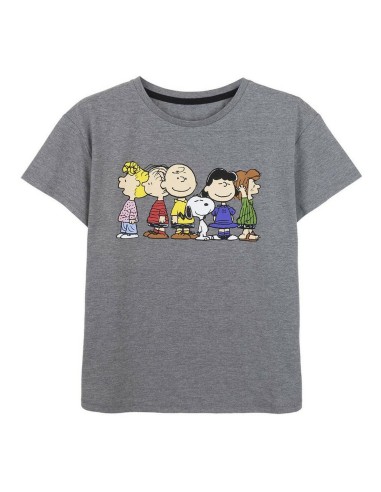 T-shirt à manches courtes femme Snoopy Gris Gris foncé