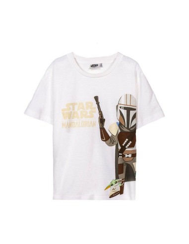 T shirt à manches courtes The Mandalorian Marron