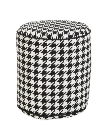 Pouf Polyester 45 x 45 x 45 cm 100 % coton Pied de coq