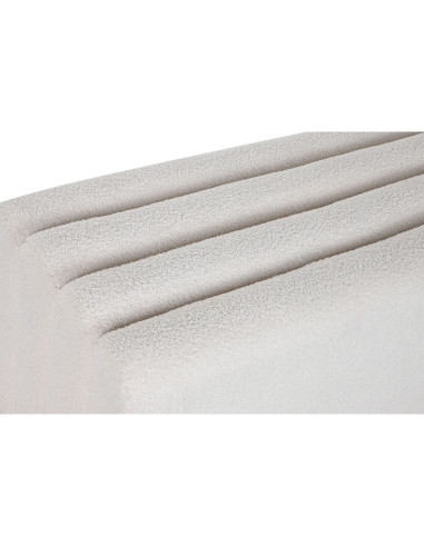 Banquette Home ESPRIT Blanc Polyester Bois MDF 100 x 45 x 43 cm