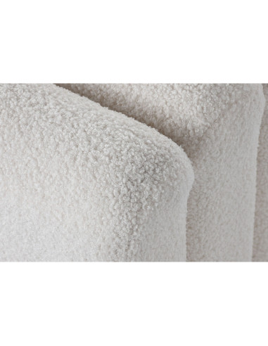 Banquette Home ESPRIT Blanc Polyester Bois MDF 100 x 45 x 43 cm