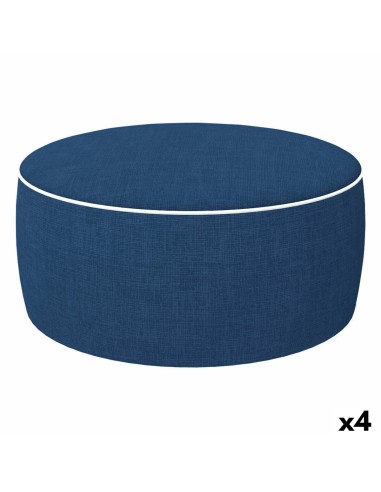 Pouf gonflable Aktive Blue marine Classique 53 x 23 x 53 cm (4 Unités)