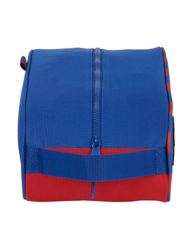 Range-Chaussures de Voyage F.C. Barcelona Bleu Bordeaux 34 x 15 x 18 cm