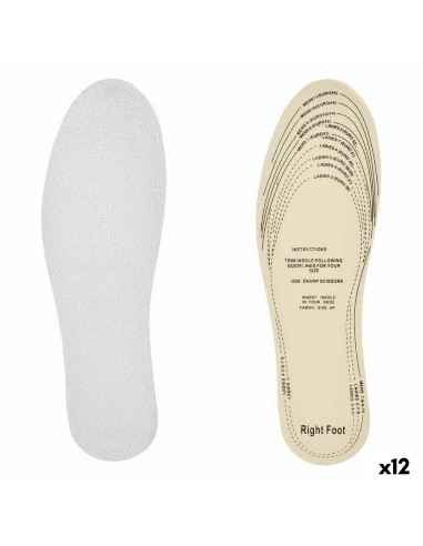 Modèles Sport Blanc Coton Latex 9,5 x 29,5 cm (12 Unités)