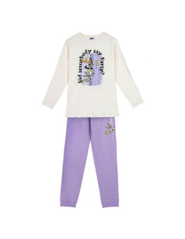 Pyjama Warner Bros Lila Beige