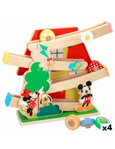 Piste en bois avec rampes d'accès pour voitures Disney 5 Pièces 4 Unités 33,5 x 28 x 9,5 cm