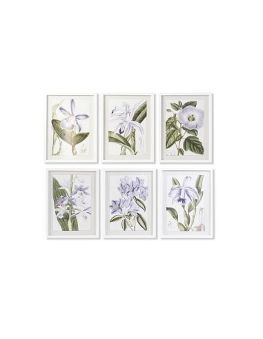 Cadre DKD Home Decor Fleurs (40 x 2 x 54 cm) (6 Unités)