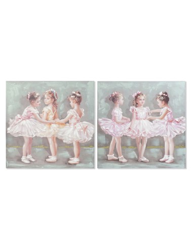 Cadre DKD Home Decor Ballet (80 x 3 x 80 cm) (2 Unités)