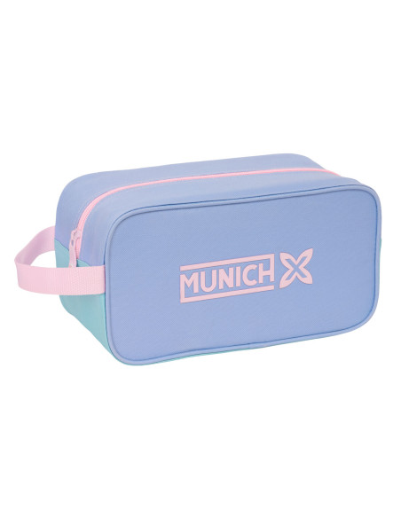 Range-Chaussures de Voyage Munich Mellow Bleu Rose Celeste 29 x 15 x 14 cm