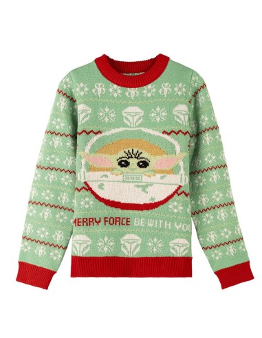 Pull unisex The Mandalorian Enfant Noël Vert