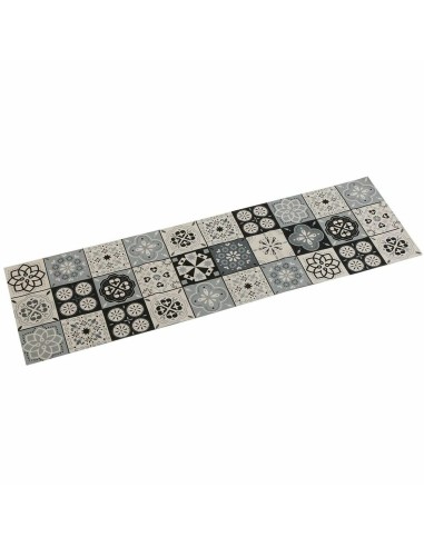 Chemin de Table Versa Mosaïque Noir Polyester (44,5 x 0,5 x 154 cm)