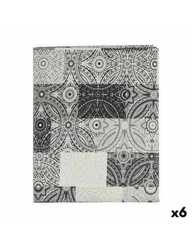 Nappe toile Antitaches Carrelage 140 x 180 cm Gris (6 Unités)