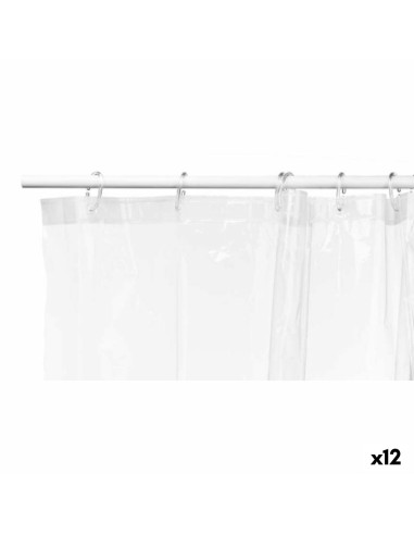 Rideau de Douche Transparent Polyéthylène EVA 180 x 180 cm (12 Unités)