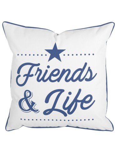 Coussin Positive 45 x 45 x 12 cm Bleu de Colbat