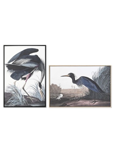 Cadre DKD Home Decor Oiseau Oriental (63 x 4 x 93 cm) (2 Unités)