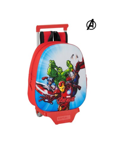 Cartable 3D avec roulettes 705 The Avengers Rouge