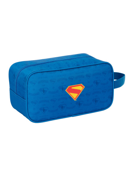 Range-Chaussures de Voyage Superman Bleu 29 x 15 x 14 cm