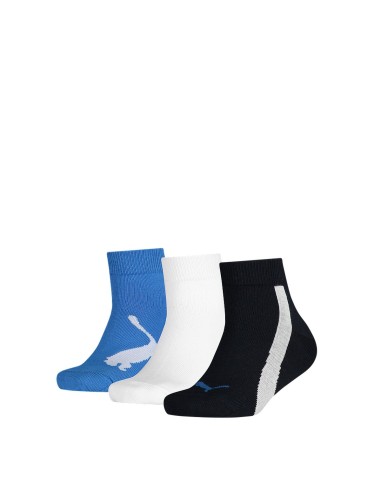 Chaussettes Puma  bwt quarter 100000970 003 3 Pièces Blue marine