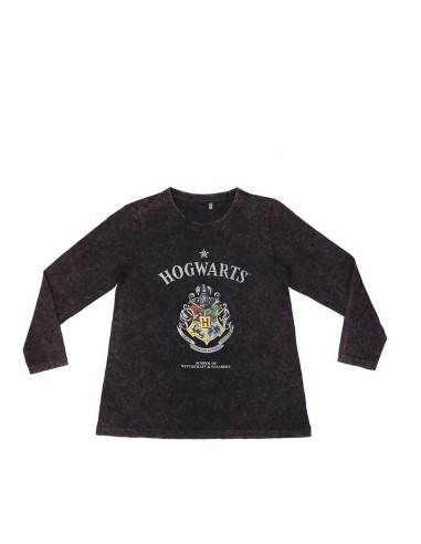 T-shirt à Manches Longues Enfant Harry Potter Gris foncé