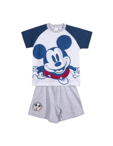 Pyjama D'Été Mickey Mouse Gris