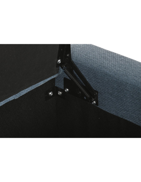 Banquette Home ESPRIT Bleu Polyester Bois 120 X 50 X 42 CM