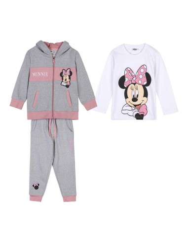 Survêtement Enfant Minnie Mouse 3 Pièces Gris