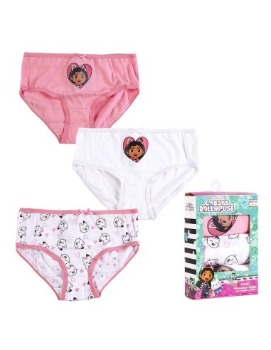 Pack de culottes pour fille Gabby's Dollhouse 3 Unités Multicouleur