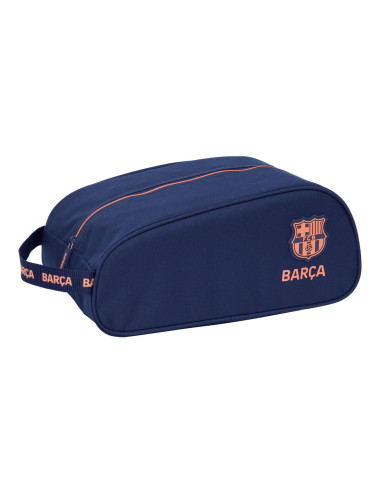 Range-Chaussures de Voyage F.C. Barcelona Blue marine 34 x 15 x 18 cm