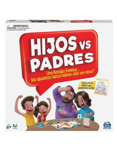 Jeu de société Spin Master Hijos vs Padres 206 Pièces