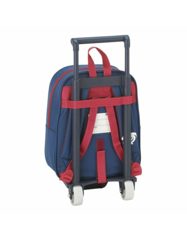 Cartable à roulettes 805 Levante U.D. 611820280 Bleu Rouge Grenat