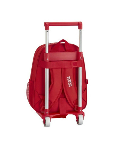 Cartable à roulettes 705 Real Sporting de Gijón Rouge