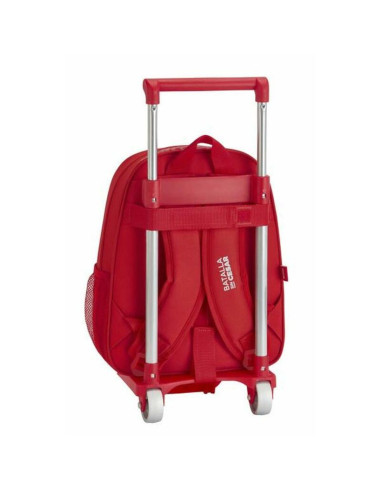 Cartable à roulettes 705 Real Sporting de Gijón Rouge