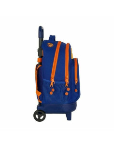 Cartable à roulettes Compact Valencia Basket M918 Bleu Orange (33 x 45 x 22 cm) 2
