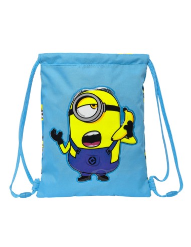 Sac à dos serré par des ficelles Minions Minionstatic Bleu (26 x 34 x 1 cm)