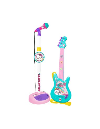 Guitare pour Enfant Reig Hello Kitty Microphone