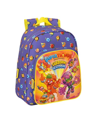 Cartable SuperThings Guardians of Kazoom Violet Jaune (27 x 33 x 10 cm)