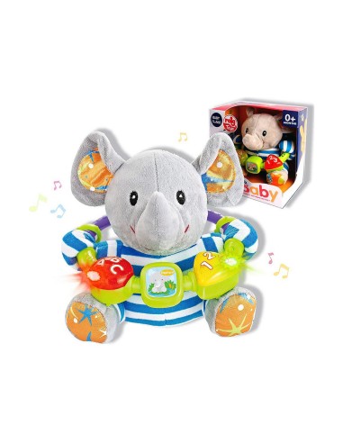 Peluche musicale Reig 20 cm Rhinocéros