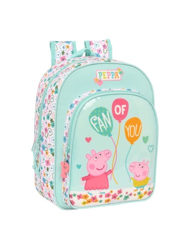 Cartable Peppa Pig Cosy corner Bleu clair (26 x 34 x 11 cm)