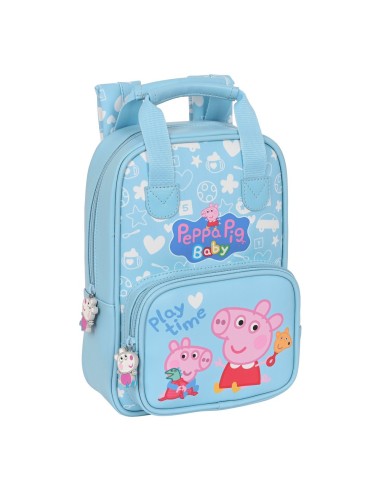 Sac à dos enfant Peppa Pig Baby Bleu clair (20 x 28 x 8 cm)