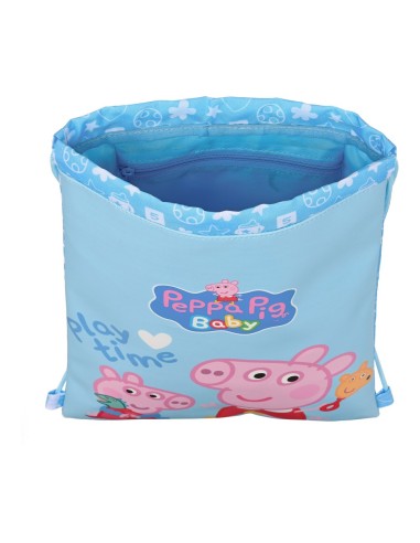 Sac à dos serré par des ficelles Peppa Pig Baby (26 x 34 x 1 cm)